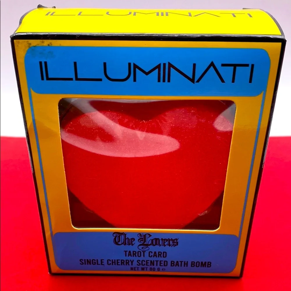 Illuminati Tarot Cards The Lovers Cherry Scented Bath Bomb